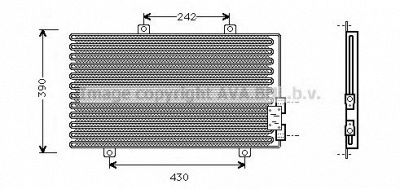 AVA QUALITY COOLING al5063 -  Конденсатор, кондиционер